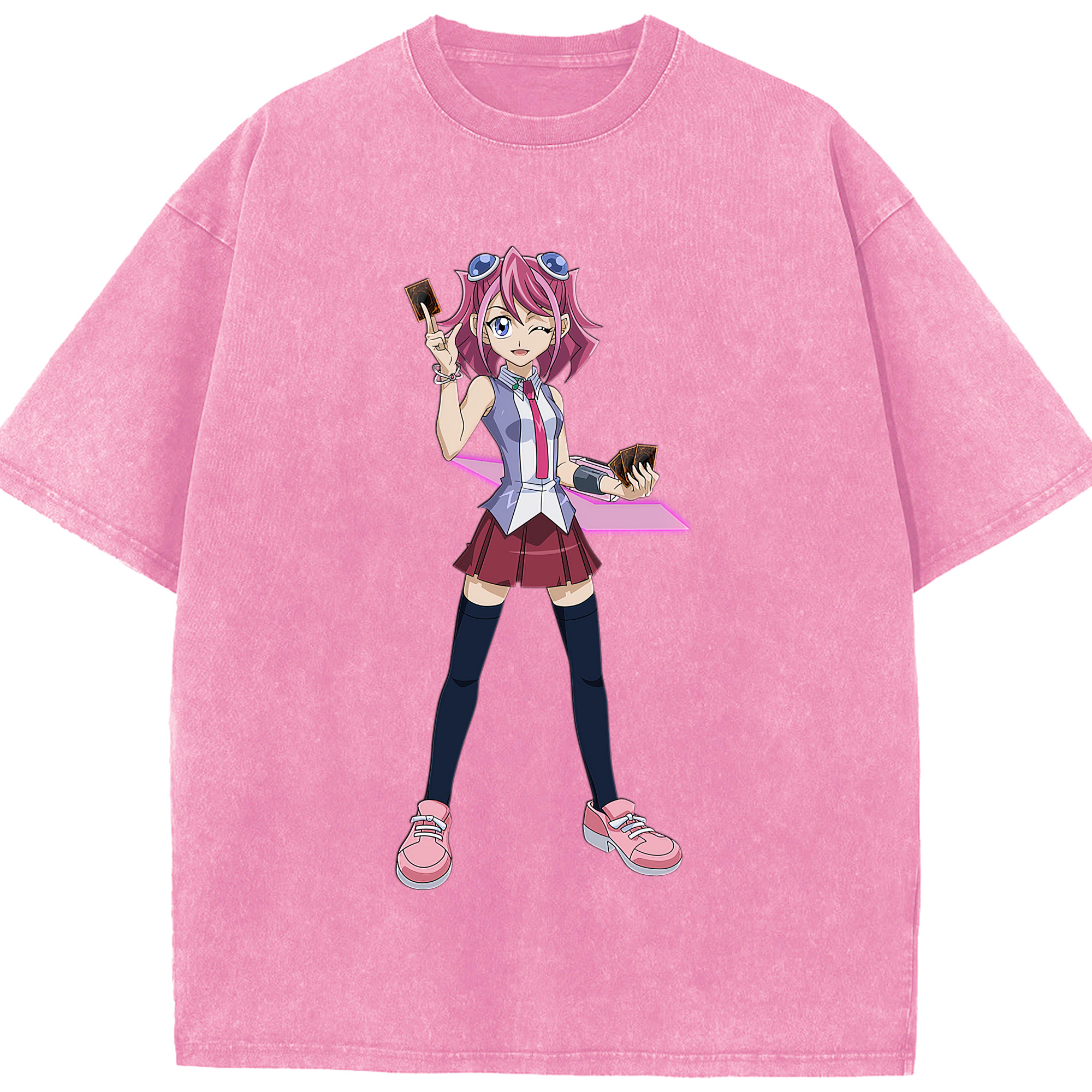 （画像用） 遊☆戯☆王 Yu-Gi-Oh! 綿100% ヴィンテージ風 半袖Tシャツ（フロントプリント）